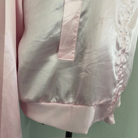 GREASE Pink Ladies Pink Satin Bomber Jacket XL - Picture 9 of 13